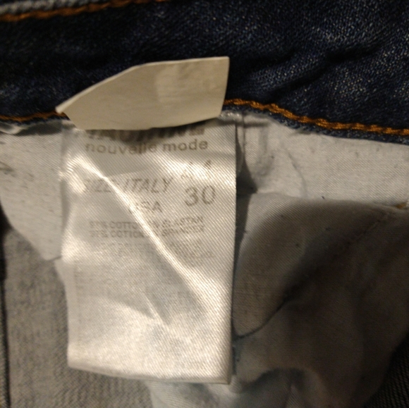 Machine Distressed Style Denim Jeans - Picture 5 of 6